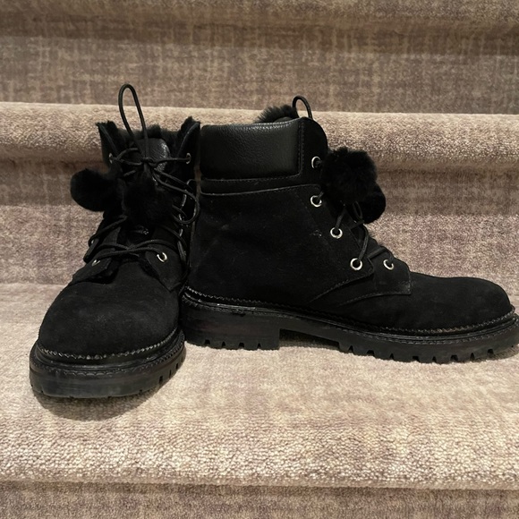 Black jimmy choo elba flat boots - Picture 3 of 5